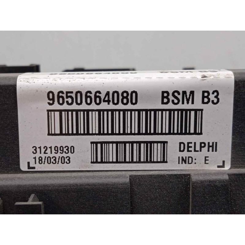 Recambio de centralita check control para peugeot 206 berlina 1.4 referencia OEM IAM 9650664080-31219930-BSMB3 BSMB3 DELPHI