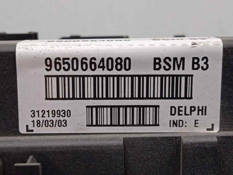 Recambio de centralita check control para peugeot 206 berlina 1.4 referencia OEM IAM 9650664080-31219930-BSMB3 BSMB3 DELPHI