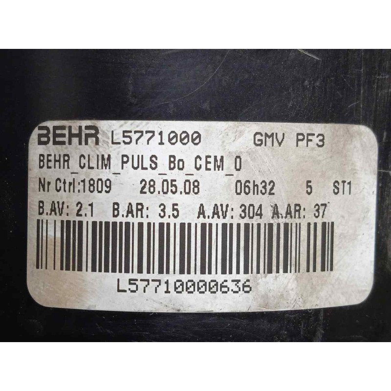 Recambio de motor calefaccion para citroën c5 berlina 1.6 16v hdi fap referencia OEM IAM L5771000 08-18 - CON.CLIMA Ø DIAMETRO: 