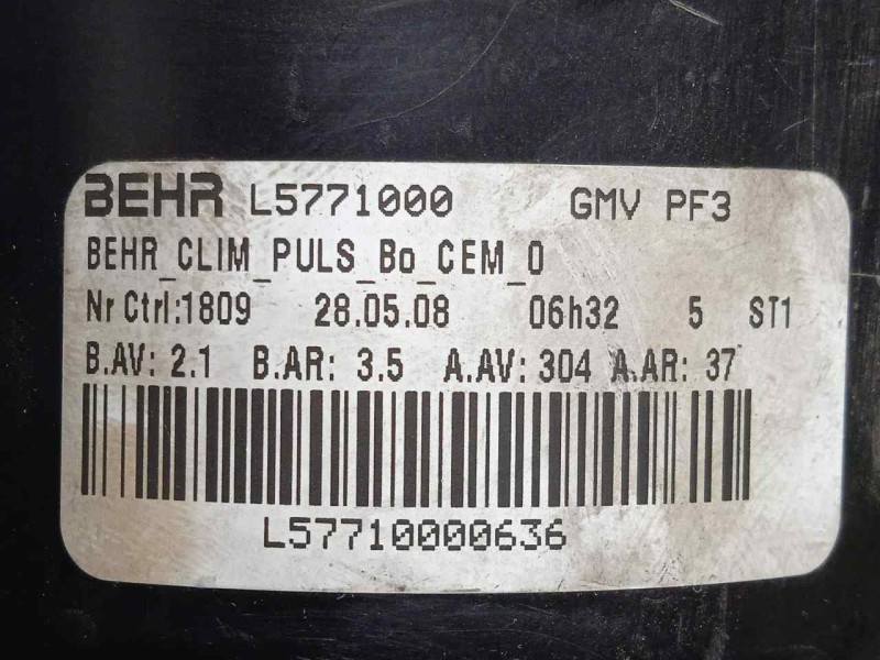 Recambio de motor calefaccion para citroën c5 berlina 1.6 16v hdi fap referencia OEM IAM L5771000 08-18 - CON.CLIMA Ø DIAMETRO: 