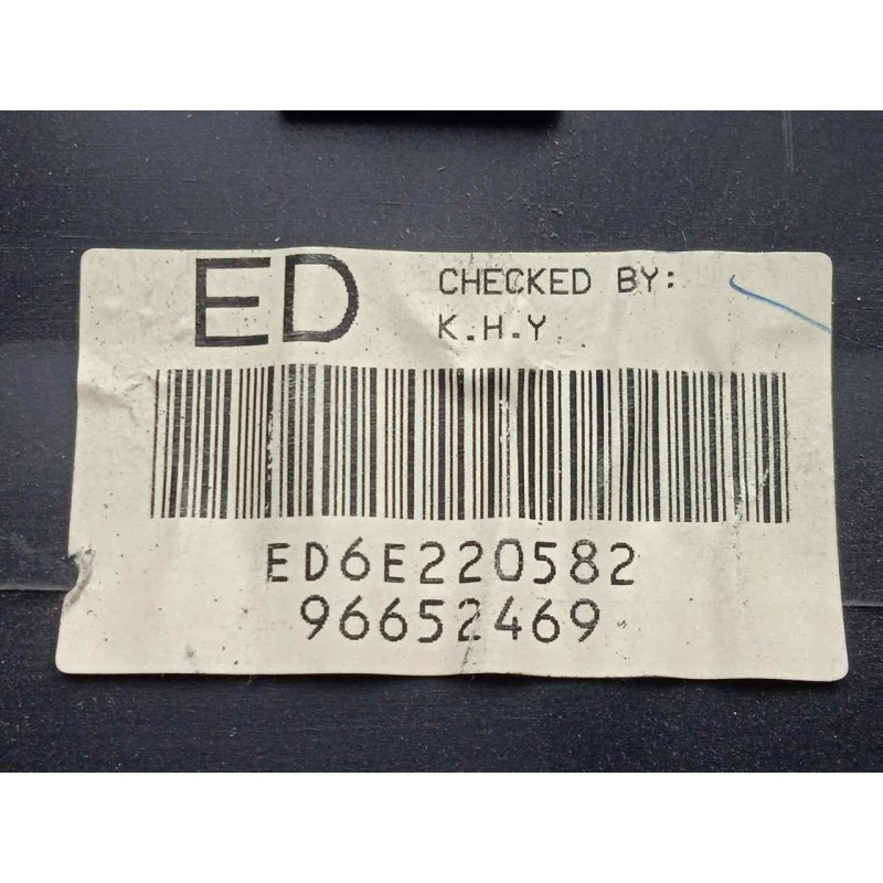 Recambio de cuadro instrumentos para chevrolet aveo 1.4 cat referencia OEM IAM 96652469-ED6E220582 AUTOMATICO - 2.CONECTORES 