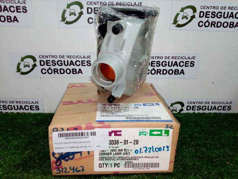 Recambio de piloto delantero izquierdo para renault 21 berlina (b/l48) referencia OEM IAM 14803061 1.SERIE - SIN USO BLANCO - TY