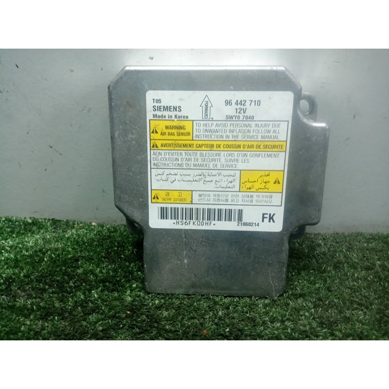 Recambio de centralita airbag para chevrolet aveo 1.4 cat referencia OEM IAM 5WY67040-96442710 SIEMENS 