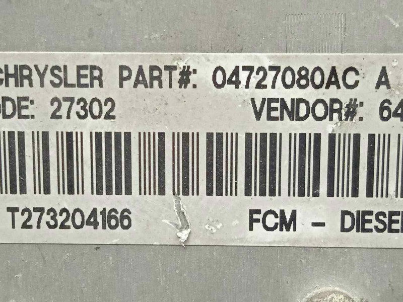 Recambio de modulo electronico para chrysler voyager (rg) 2.5 crd cat referencia OEM IAM 04727080AC-T273204166  