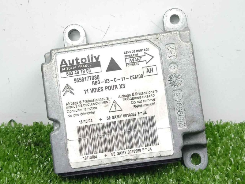Recambio de centralita airbag para citroën c5 berlina 1.6 16v hdi fap referencia OEM IAM 603481900-9658177080  