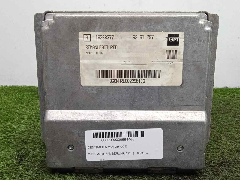 Recambio de centralita motor uce para opel astra g berlina 1.6 referencia OEM IAM 16268377-6237797  GM
