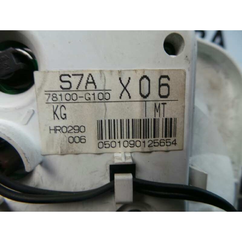 Recambio de cuadro instrumentos para honda stream (rn1/3) 1.7i es referencia OEM IAM 78100G100-78120S7AG01  