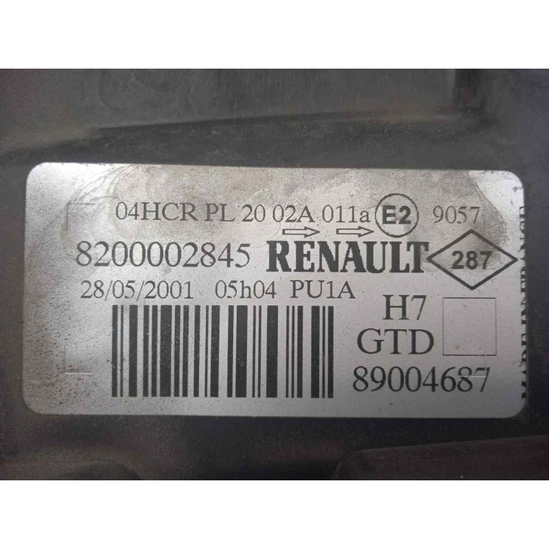 Recambio de faro izquierdo para renault laguna ii (bg0) 1.6 referencia OEM IAM 8200002845-89004687 01-05 