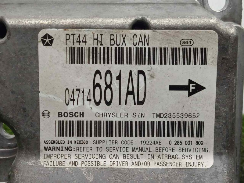 Recambio de modulo electronico para chrysler pt cruiser (pt) 2.2 crd cat referencia OEM IAM 04714681AD-TMD235539652  