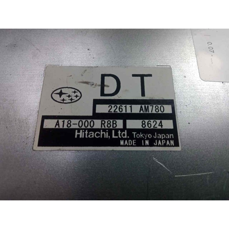 Recambio de centralita motor uce para subaru impreza g12 2.0 cat referencia OEM IAM 22611AM780-A18000R8B  