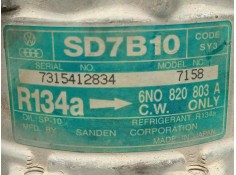 Recambio de compresor aire acondicionado para volkswagen polo berlina (6n1) 1.4 referencia OEM IAM SD7B107158 SANDEN - 6.CANALES 2