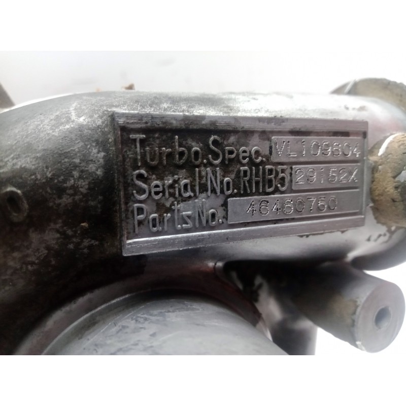 Recambio de turbocompresor para fiat marea berlina (185) 2.4 turbodiesel referencia OEM IAM 46460750-VL109604-29152X  