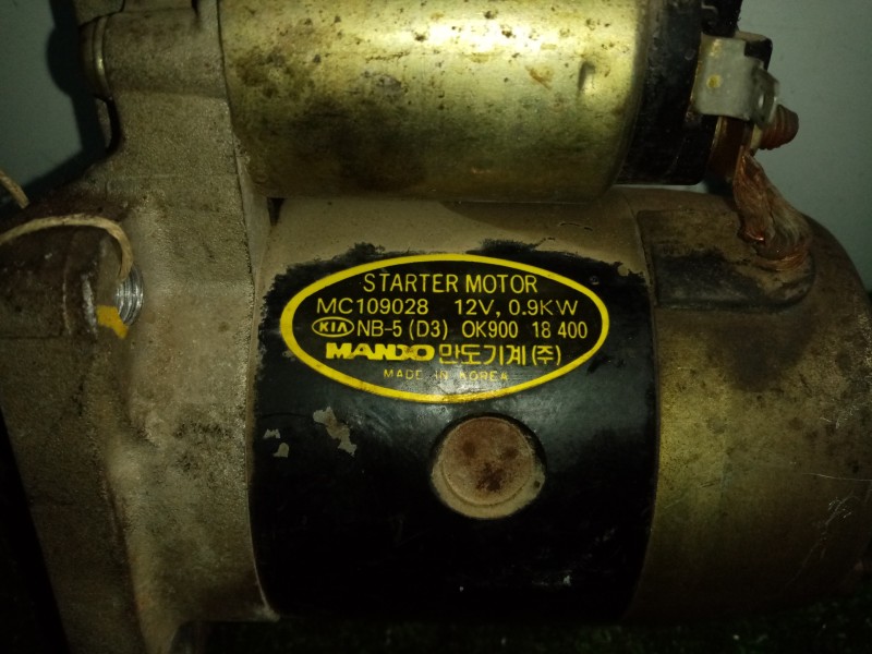 Recambio de motor arranque para kia sephia 1.5 cat referencia OEM IAM MC109028 8.DIENTES MANDO