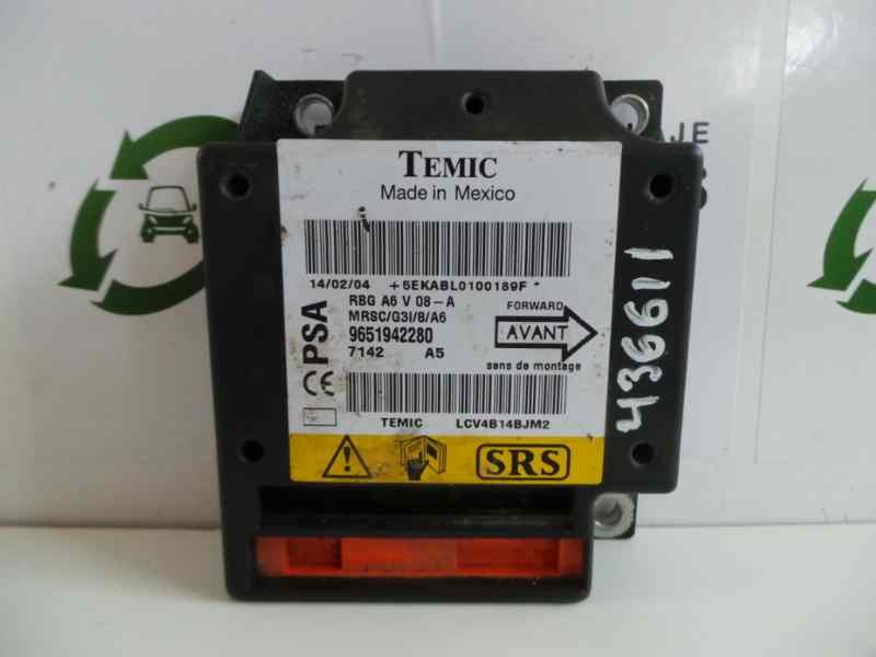 Recambio de centralita airbag para citroën c2 1.4 hdi referencia OEM IAM 9651942280 TEMIC 