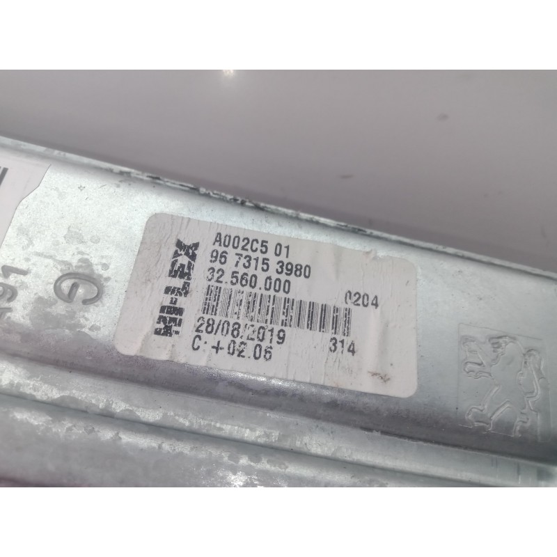 Recambio de elevalunas trasero izquierdo para peugeot 208 1.2 12v vti referencia OEM IAM A002C501-9673153980-32560000  