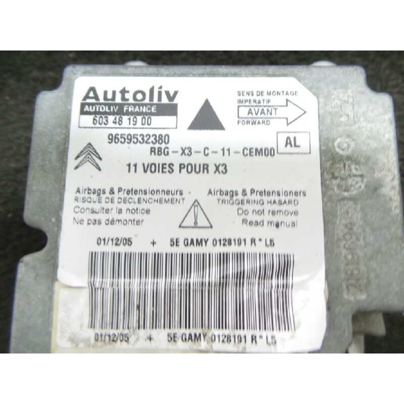Recambio de centralita airbag para citroën c5 berlina 1.6 16v hdi fap referencia OEM IAM 9659532380-603481900  
