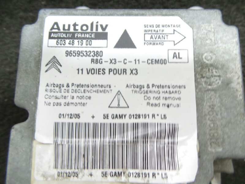 Recambio de centralita airbag para citroën c5 berlina 1.6 16v hdi fap referencia OEM IAM 9659532380-603481900  
