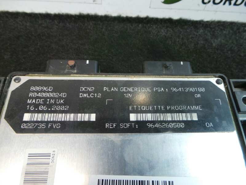 Recambio de centralita motor uce para citroën c15 1.9d referencia OEM IAM R04080024D-9641390180-80896D  LUCAS