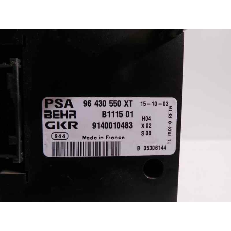Recambio de mando climatizador para peugeot 206 berlina referencia OEM IAM 96430550XT  