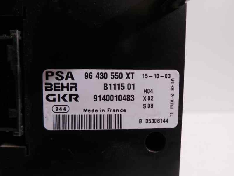 Recambio de mando climatizador para peugeot 206 berlina referencia OEM IAM 96430550XT  