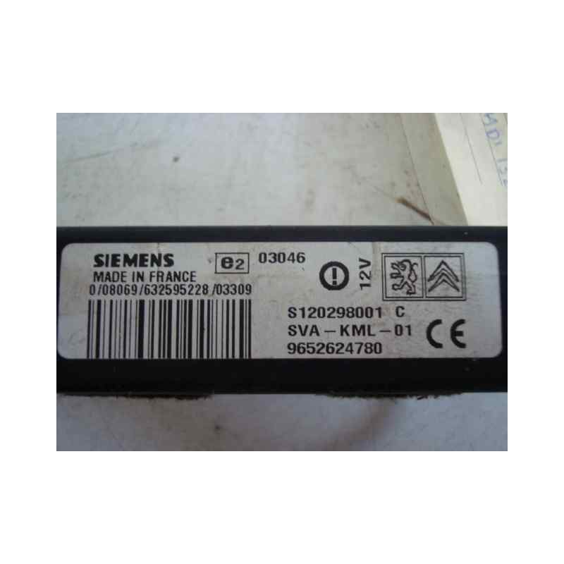 Recambio de modulo electronico para peugeot 607 (s1) 2.2 hdi fap cat referencia OEM IAM S120298001C-9652624780  