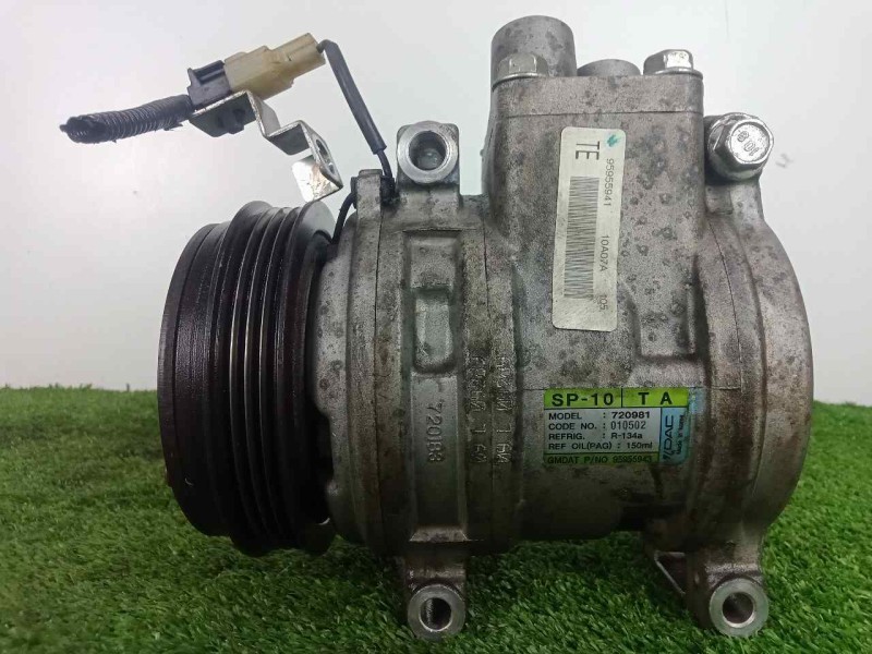 Recambio de compresor aire acondicionado para chevrolet aveo 1.2 cat referencia OEM IAM 95955943-95955941 4.CANALES 