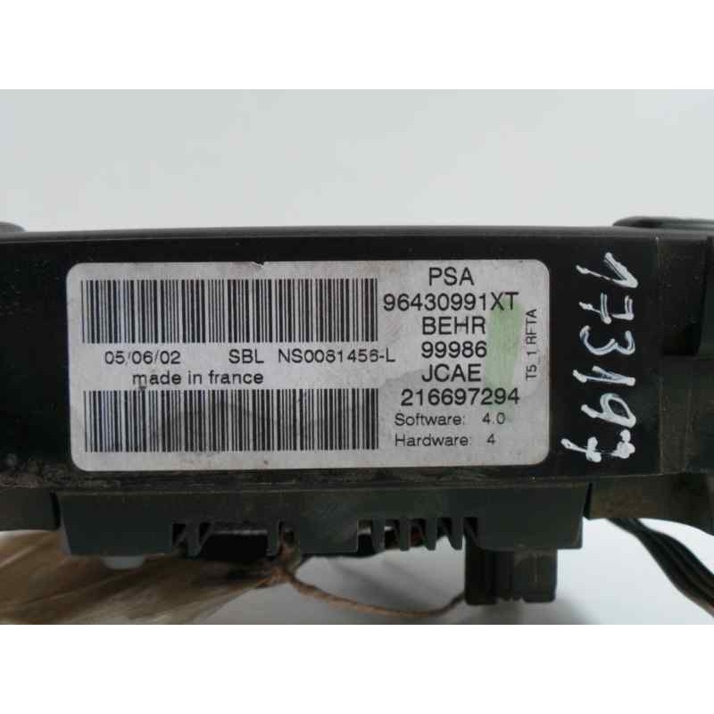 Recambio de mando climatizador para peugeot 307 (s1) 1.6 16v cat referencia OEM IAM 216697294-96430991XT  