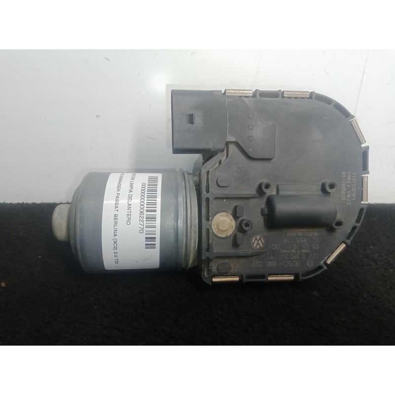 Recambio de motor limpia delantero para volkswagen passat berlina (3c2) 2.0 tdi referencia OEM IAM 0390241791-3C1955119  