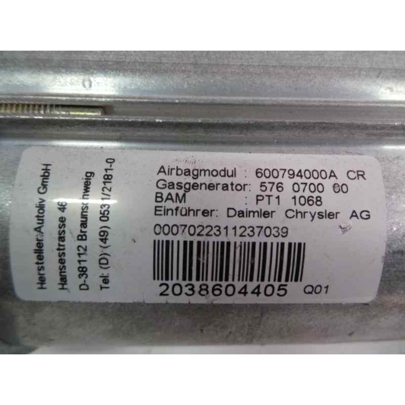 Recambio de airbag delantero derecho para mercedes-benz clase c (w203) berlina referencia OEM IAM 2038604405  