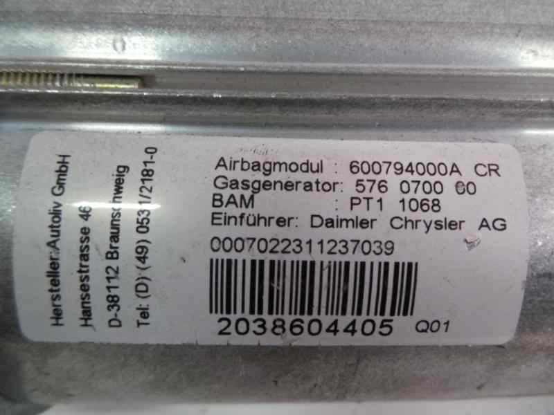 Recambio de airbag delantero derecho para mercedes-benz clase c (w203) berlina referencia OEM IAM 2038604405  