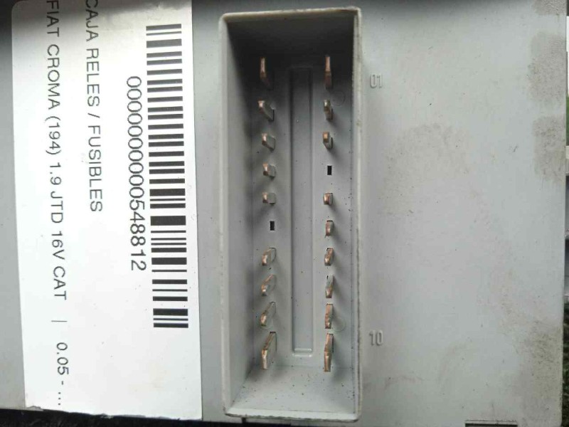 Recambio de caja reles / fusibles para fiat croma (194) 1.9 jtd 16v cat referencia OEM IAM 46846745-46846745CPL  