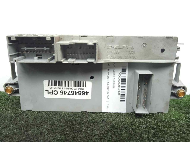 Recambio de caja reles / fusibles para fiat croma (194) 1.9 jtd 16v cat referencia OEM IAM 46846745-46846745CPL  