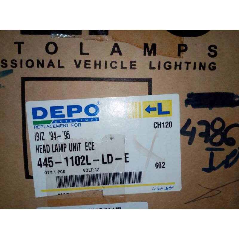 Recambio de faro izquierdo para seat ibiza (6k) referencia OEM IAM 11851902 6K. - SIN USAR