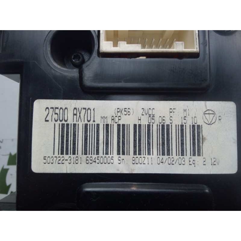 Recambio de mando climatizador para nissan micra (k12e) 1.4 cat referencia OEM IAM 27500AX701  