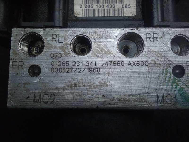 Recambio de abs para nissan micra (k12e) 1.4 cat referencia OEM IAM 0265231341-47660AX600-0265800320 BOSCH 