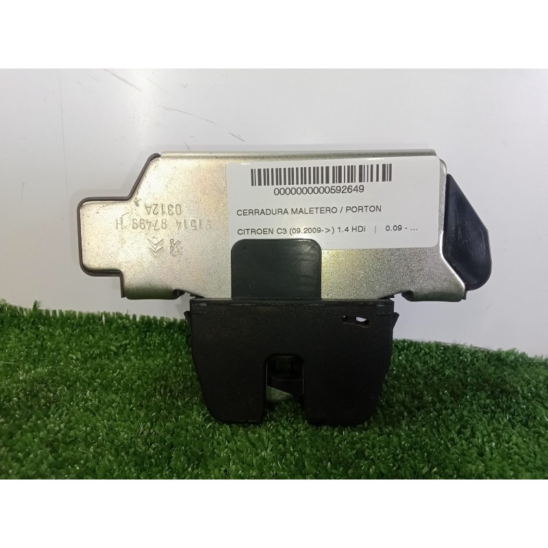 Recambio de cerradura maletero / porton para citroën c3 1.4 hdi referencia OEM IAM 9151487499H  