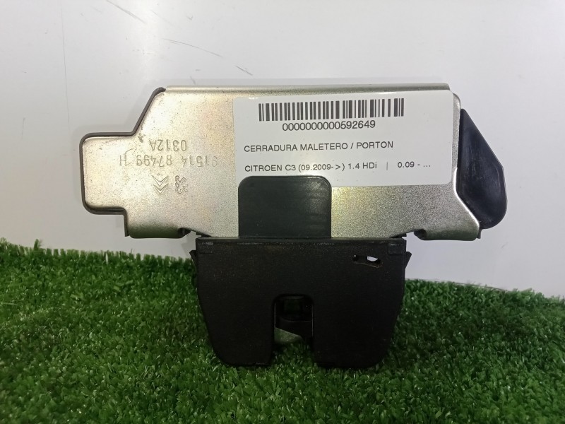 Recambio de cerradura maletero / porton para citroën c3 1.4 hdi referencia OEM IAM 9151487499H  