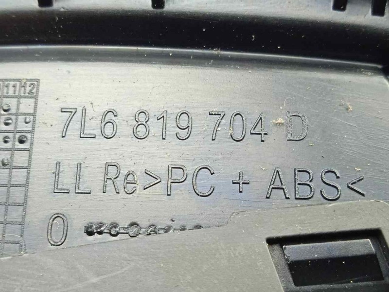 Recambio de aireador delantero derecho para volkswagen touareg (7la) 2.5 tdi referencia OEM IAM 7L6819704D  