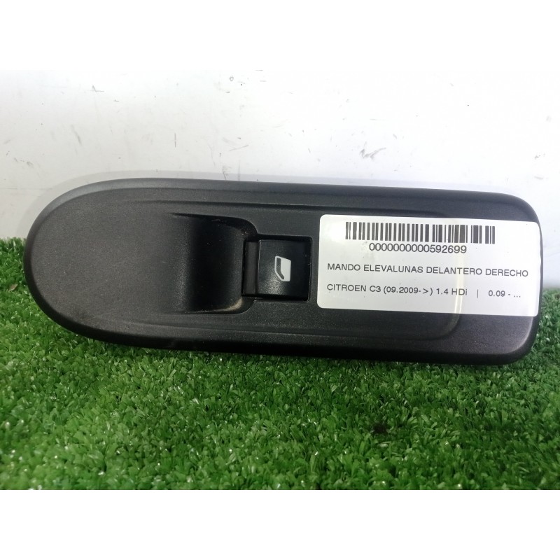 Recambio de mando elevalunas delantero derecho para citroën c3 1.4 hdi referencia OEM IAM 96657927ZD  