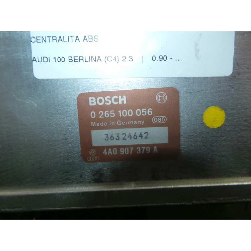 Recambio de centralita abs para audi 100 berlina (c4) 2.3 referencia OEM IAM 0265100056-4A0907379A BOSCH 