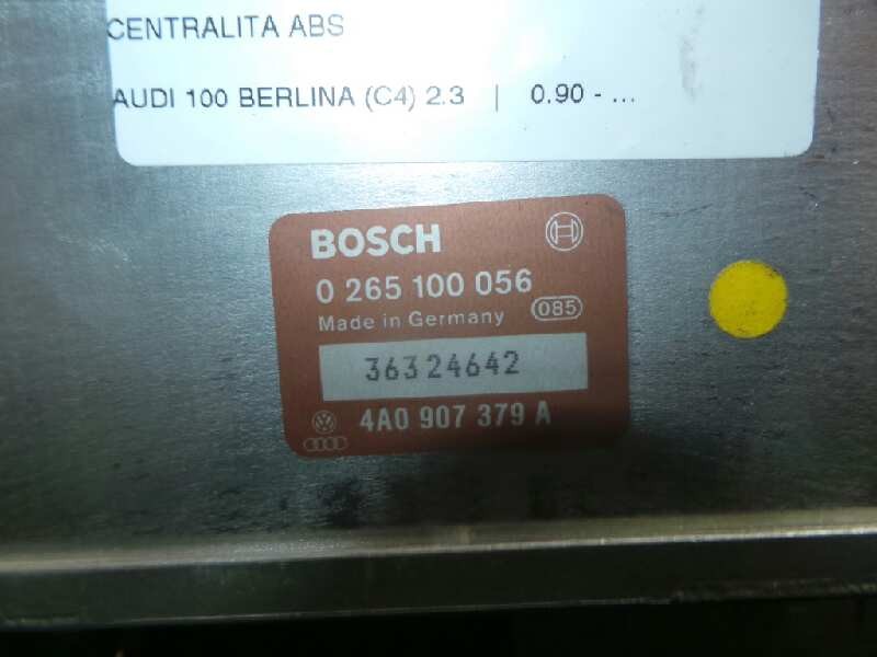 Recambio de centralita abs para audi 100 berlina (c4) 2.3 referencia OEM IAM 0265100056-4A0907379A BOSCH 