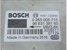 Recambio de centralita esp para citroën c4 picasso 2.0 hdi fap cat (rhr / dw10bted4) referencia OEM IAM 0265005715-9663138180   2
