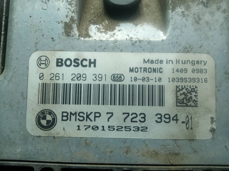 Recambio de centralita motor uce para bmw r 1200 rt/st referencia OEM IAM 0261209391-772339401 BOSCH 