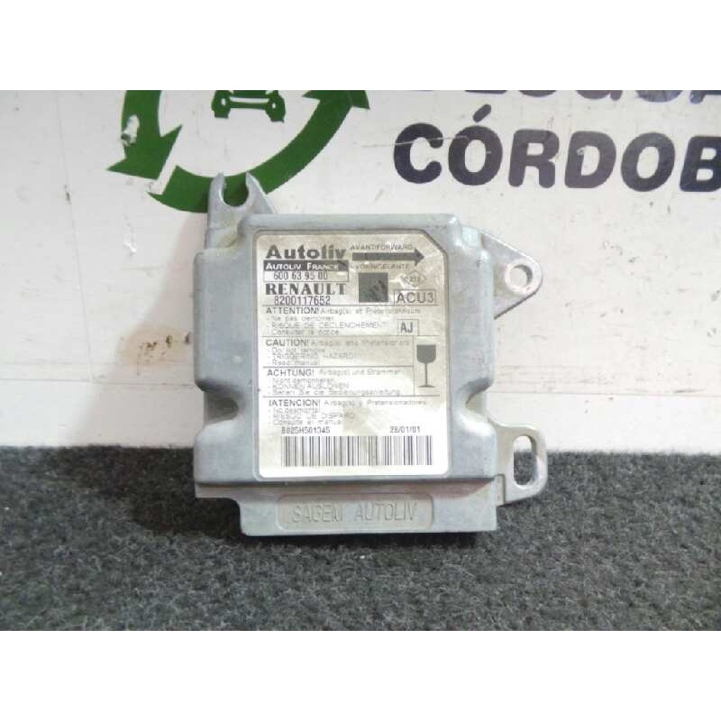 Recambio de centralita airbag para renault scenic (ja..) 1.9 dti diesel referencia OEM IAM 600639500-8200117652-AJ AUTOLIV 