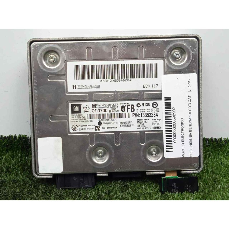 Recambio de modulo electronico para opel insignia berlina 2.0 cdti cat referencia OEM IAM 13353284  