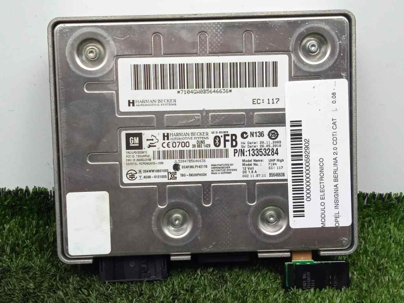 Recambio de modulo electronico para opel insignia berlina 2.0 cdti cat referencia OEM IAM 13353284  
