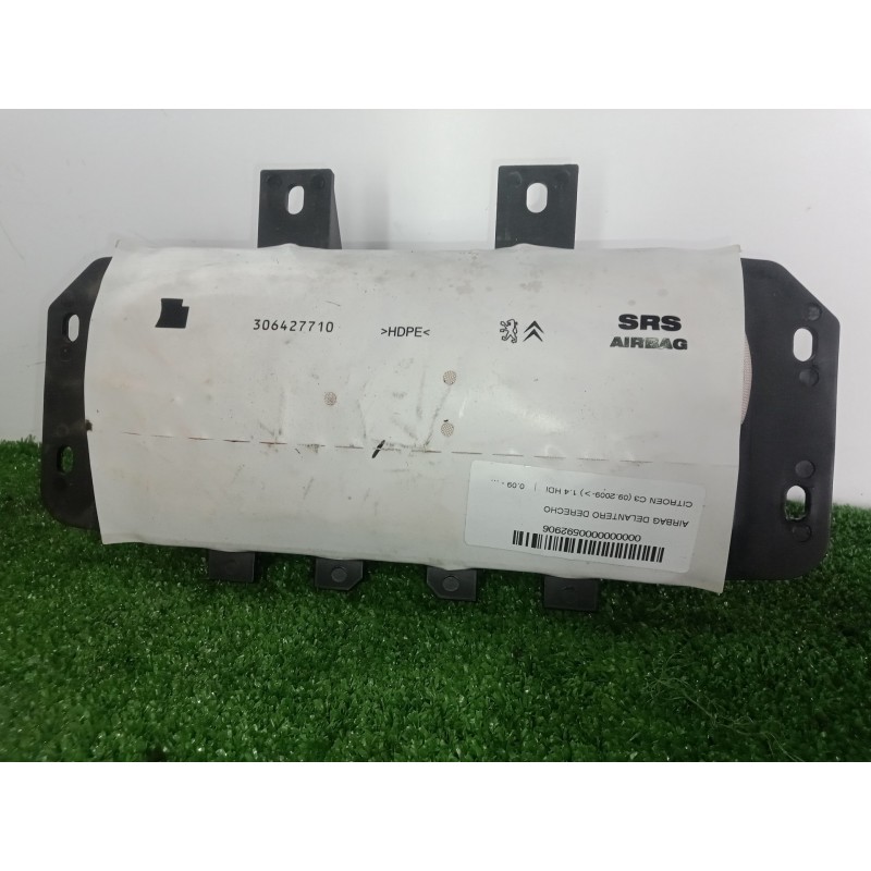 Recambio de airbag delantero derecho para citroën c3 1.4 hdi referencia OEM IAM 9801846680  