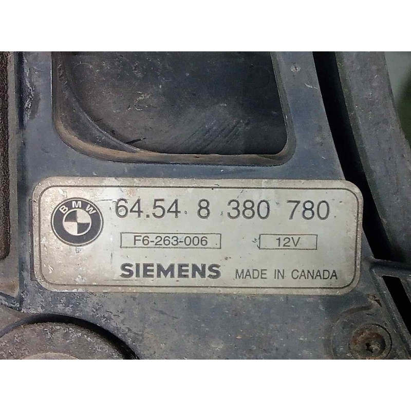 Recambio de electroventilador para bmw serie 5 berlina (e39) 525tds referencia OEM IAM 64548380780 Ø DIAMETRO: 400MM 4.PINES