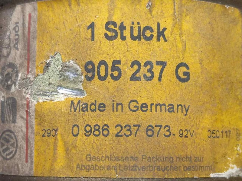 Recambio de delco para volkswagen polo berlina (6n1) 1.4 referencia OEM IAM 0986237673 5.CONECTORES 3.PINES