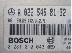 Recambio de centralita motor uce para mercedes-benz clase e (w210) berlina diesel 2.7 cdi 20v cat referencia OEM IAM A0225458132 2